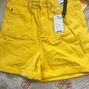 Just Blue Yellow Bermuda Shorts